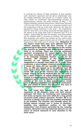 29
in evolving the release of large quantities of heat together
with volumetric expansion and set off an undetected, slow
...