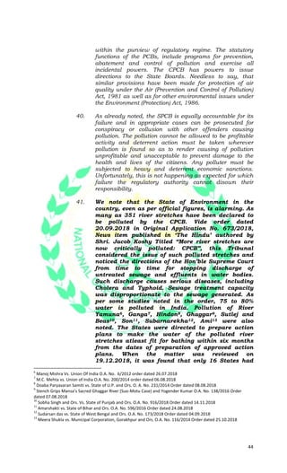 44
within the purview of regulatory regime. The statutory
functions of the PCBs, include programs for prevention,
abatemen...