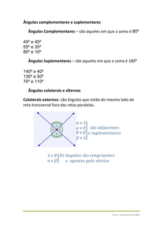 Ângulos (8º ano)