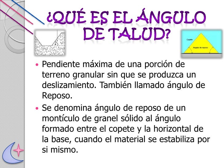 Ángulo de talud