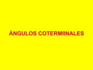 ÁNGULOS COTERMIINALES