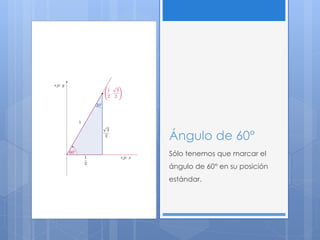 áNgulos de 30°, 60° y 90° en el plano cartesiano | PDF