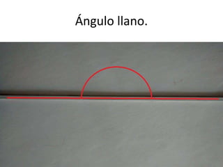 Ángulo llano. 
 