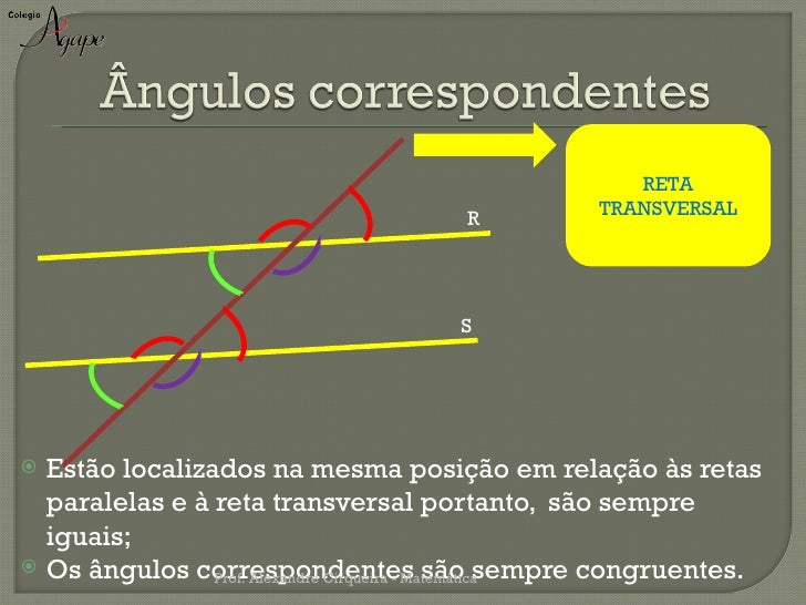 ângulos Determinados Por Uma Secante Em Duas Retas