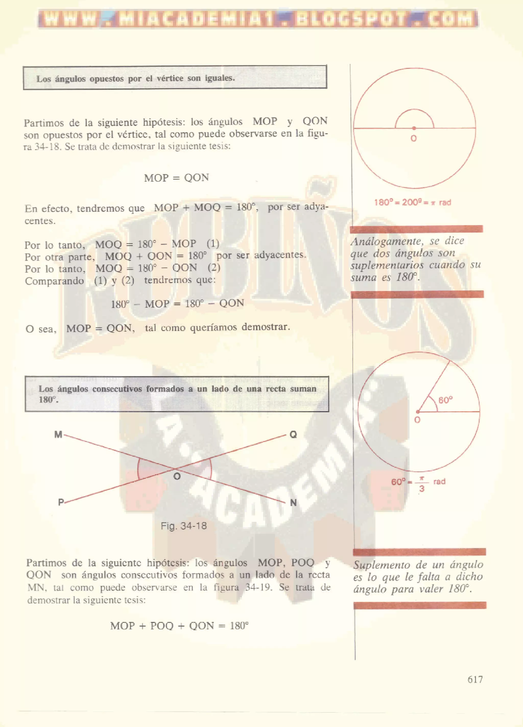 áNgulos  y   rectas