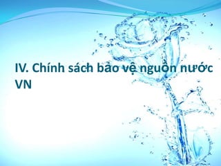 IV. Chính sách bảo vệ nguồn nước
VN
 