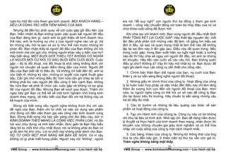 nghị họ một lần nữa tham gia kinh doanh. MỌI KHÁCH HÀNG –           kia nói “để suy nghĩ” còn người thứ ba đồng ý tham gia kinh
ĐỀU LÀ CỘNG TÁC VIÊN TIỀM NĂNG CỦA BẠN.                             doanh – công việc chuyển động với toàn bộ nhịp điệu của nó và
                                                                    chìa khóa cuộc sống đã được mở.
   Nhưng đã đến lúc phải quay về với cuộc gặp gỡ đầu tiên của
Bạn. Hiển nhiên là Bạn không quên việc quan sát người đỡ đầu           Khi chia tay với khách mời, Bạn cùng người đỡ đầu nhất định
của Bạn đang làm gì, cách anh ta giới thiệu về kinh doanh như       PHẢI TỔNG KẾT LẠI CUỘC GẶP. Hãy thiết lập nguyên tắc: mỗi
thế nào, anh ta hướng sự chú ý của người nghe vào cái gì, trả       lần đều phải phân tích những việc đã làm, cố gắng tìm hiểu sai
lời những câu hỏi ra sao và xử lý như thế nào trước những lời       lầm ở đâu, tại sao và quan trọng nhất là làm thế nào để không
phản đối. Bạn nhận thấy là người đỡ đầu của Bạn không chỉ nói       lập lại sai lầm này ở lần gặp sau. Điều này rất quan trọng. Nếu
một mình mà còn gợi cho những người khác nêu ý kiến của họ?         trong cuộc gặp, trong Bạn xuất hiện sự nghi ngờ hoặc ý tưởng
Hãy biết rằng: MỘT BUỔI GIỚI THIỆU TỐT KHÔNG CÓ NGHĨA               nào đó thì hãy chia sẻ ngay với người đỡ đầu, xin anh ta những
LÀ NGƯỜI MỜI CỨ NÓI TỪ ĐẦU BUỔI ĐẾN CUỐI BUỔI. Cuộc                 lời khuyên. Hãy liếc vào cuốn sổ các câu hỏi. Bạn không quên
gặp – đó là đối thoại, mà đối thoại là khả năng khẳng định với      điều gì chứ? Không à? Vậy thì hãy mở nhật ký ra: Bạn được đề
người nói chuyện về quan điểm đúng đắn của mình. Người đỡ           nghị ghi danh mục các công cụ cần thiết cho công việc.
đầu của Bạn biết rất rõ điều đó. Và không chỉ biết đến đó, anh ta      1. Chính bản thân Bạn (bề ngoài của bạn, nụ cười của Bạn,
còn biết rõ những kỹ xảo, những bí quyết của nghệ thuật giao        thiện ý và sự sẵn sàng lắng nghe người đối thoại).
tiếp. Cần ghi nhớ những điều đó, hơn nữa cần ghi chép lại bởi vì
không phải lúc nào người đỡ đầu cũng ở bên cạnh Bạn, không             2. Những giấy tờ chính thức của công ty. Hoạt động của công
lâu nữa Bạn sẽ phải tổ chức các cuộc gặp và không có sự giúp        ty là hoàn toàn hợp pháp và việc nhắc đến điều này chỉ làm tăng
đỡ của người đỡ đầu. Nhưng Bạn sẽ vượt qua được. Thậm chí           thêm ấn tượng tích cực đến với người đối thoại của Bạn. Hơn
ngay bây giờ Bạn có thể kể về một kinh nghiệm nhỏ trong kinh        nữa, tự người nghe cũng có thể hỏi cơ sở nào để công ty Bạn
doanh theo mạng, về hiểu biết của Bạn đối với hệ thống này và       tồn tại được trên thị trường. Hãy chuẩn bị sẵn sàng những câu
kế hoạch của mình.                                                  trả lời đầy đủ nhất.
   Đừng vội thất vọng nếu người nghe không thích thú với các          3. Các tờ bướm và những tài liệu quảng cáo khác về sản
đề nghị của Bạn, thậm chí từ chối cả việc sử dụng sản phẩm          phẩm và hoạt động của công ty.
chứ đừng nói đến việc tham gia vào công việc kinh doanh cùng           4. Tạp chí Hành tinh của chúng ta. Công cụ này có lợi không
Bạn. Đừng thất vọng mà hãy sẵn sàng chờ đợi điều này, bởi vì        chỉ như tài liệu có hình ảnh. Nhờ tạp chí, Bạn dễ dàng nắm được
KINH DOANH THEO MẠNG LÀ CÔNG VIỆC PHÂN LOẠI, nó đòi                 lý thuyết và thực hành của kinh doanh theo mạng, nhận được lời
hỏi sức chịu đựng và tính kiên nhẫn. Đơn giản là Bạn hãy hiểu       khuyên của những chuyên gia giàu kinh nghiệm và có thể hòa
rằng lời từ chối khó chịu nhất được nói ra không phải do Bạn có     nhập với cuộc sống của công ty một cách nhanh nhất.
gì đó làm họ khó chịu. Lời từ chối này không phải dành cho Bạn.
HỌ TỪ CHỐI MỘT KHẢ NĂNG MÀ BẠN ĐỀ NGHỊ. Và vì vậy                     5. Các băng Video của công ty. Những lời thông thái của ông
không có gì phải mất hưng phấn. Người này nói “không”, người        cha ta cho đến bây giờ, ở thiên niên kỷ thứ ba vẫn còn giá trị:
                                                                    Trăm nghe không bằng một thấy.
                           19
 ______________________________________________________                                        20
                                                                     ______________________________________________________
VMB Group – www.kinhdoanhtheomang.com – Lưu hành nội bộ             VMB Group – www.kinhdoanhtheomang.com – Lưu hành nội bộ
 