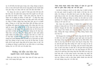taåi. Sú àöì biïíu thõ thúâi gian trong cuöåc söëng chuáng ta húåp lyá      Thûåc hiïån bûúác nhaãy khoá khùn vïì têm lyá: gaåt boã
hún so vúái sú àöì tuyïën tñnh tûâ traái sang phaãi laâ möåt chuöîi hònh    têm lyá gùæn chùåt cöng sûác vúái kïët quaã
tam giaác löìng vaâo nhau möîi luác möåt lúán dêìn nhû Hònh 37.               Caái khoá laâ chuáng ta thñch sûå cêìn mêîn, hay ñt nhêët laâ thñch
  Taác duång cuãa caách suy nghô vïì thúâi gian nhû thïë laâm nöíi          caái caãm giaác mònh laâ ngûúâi coá àûác haånh vò àaä laâm viïåc cêìn
bêåt nhu cêìu cêìn phaãi luön mang theo bïn ngûúâi caái 20% quyá            mêîn. Caái chuáng ta cêìn phaãi laâm laâ gieo vaâo àêìu chuáng ta yá
giaá nhêët maâ mònh coá àûúåc – tñnh caách, nùng lûåc, baån beâ vaâ         nghô rùçng sûå laâm viïåc cêìn mêîn, khöng phaãi laâ caách hiïåu quaã
thêåm chñ laâ nhûäng ûu àiïím vïì hònh thïí – vaâ àaãm baão rùçng           àïí àaåt àûúåc nhûäng gò chuáng ta muöën. Sûå cêìn mêîn taåo ra kïët
nhûäng caái quyá baáu êëy luön àûúåc vun àùæp, phaát triïín, múã röång      quaã keám. Coá yá tûúãng vaâ biïët laâm nhûäng gò mònh muöën seä cho
vaâ cuãng cöë thïm, nhùçm laâm tùng hiïåu quaã, giaá trõ vaâ haånh          chuáng ta kïët quaã rêët cao.
phuác. Chuáng ta coá thïí thûåc hiïån àûúåc àiïìu àoá bùçng caách taåo
                                                                              Haäy choån cho mònh nhûäng võ thaánh böín maång lûúâi nhaác
ra nhûäng möëi quan hïå thûúâng xuyïn, bïìn vûäng dûåa trïn suy
                                                                            nhûng coá nùng suêët cao. Vúái töi àoá laâ Ronald Reagan vaâ Warren
nghô laåc quan rùçng tûúng lai röìi seä töët àeåp hún höm nay búãi
                                                                            Buffett. Reagan àaä tiïën thên möåt caách dïî daâng tûâ möåt diïîn
vò chuáng ta coá thïí mang theo vaâ khuïëch àaåi caái 20% töëi ûu cuãa
                                                                            viïn haång B lïn thaânh con cûng cuãa Àaãng Cöång hoâa Caánh
quaá khûá vaâ hiïån taåi àïí taåo dûång möåt tûúng lai töët àeåp hún.
                                                                            hûäu, Thöëng àöëc bang California vaâ Töíng thöëng thaânh cöng
Nhòn theo caách êëy, tûúng lai khöng phaãi laâ möåt cuöën phim
                                                                            cuãa Hoa Kyâ.
ngêîu nhiïn maâ chuáng ta àaä xem qua möåt nûãa vaâ yá thûác (vaâ
                                                                              Thïë Reagan àaä coá nhûäng gò àïí thaânh cöng nhû thïë chûá? Möåt
caã caãm thêëy súå haäi) vïì thúâi gian àang vuåt qua. Thay vaâo àoá,
tûúng lai laâ möåt phûúng diïån cuãa hiïån taåi vaâ quaá khûá, taåo àiïìu   veã àiïín trai, möåt chêët gioång ngoåt ngaâo ngêët ngêy maâ öng biïët

kiïån cho chuáng ta laâm ra möåt caái gò àoá töët àeåp hún. Tû duy          têån duång trong moåi tònh huöëng phuâ húåp (maâ àónh àiïím chùæc
Kiïíu 80/20 quaã quyïët rùçng àiïìu àoá laâ hoaân toaân coá thïí. Têët      chùæn laâ cêu öng noái vúái baâ Nancy khi öng bõ truáng àaån, “Em
caã nhûäng gò chuáng ta phaãi laâm laâ taåo àiïìu kiïån vaâ vaåch àuáng     úi, anh àaä quïn huåp àêìu xuöëng neá”), möåt vaâi cöång sûå cûåc kyâ
hûúáng cho caái 20% tñch cûåc àoá phaát huy.                                sùæc saão chuyïn traách viïåc vêån àöång, möåt neát duyïn daáng kiïíu
                                                                            xûa, vaâ möåt caách nhòn vïì nûúác Myä vaâ thïë giúái nhû trong phim
                                                                            Disney. Sûå chuyïn têm laâm viïåc cuãa öng Reagan töët lùæm thò
          Nhûäng chó dêîn cùn baãn cho                                      cuäng rêët laâ giúái haån, khaã nùng nùæm bùæt tònh hònh cuãa öng coân
                                                                            keám hún nûäa, vaâ khaã nùng truyïìn caãm hûáng cho nûúác Myä
         ngûúâi laâm caách maång thúâi gian
                                                                            thêåm chñ laåi coân tïå haåi hún. Noái theo caách cuãa Churchill laâ,
  Phêìn naây trònh baây baãy bûúác thûåc hiïån àïí chêm ngoâi cho           xûa nay chùèng coá mêëy ai àaåt àûúåc nhiïìu thaânh tûåu nhû thïë
cuöåc caách maång thúâi gian.                                               vúái möåt lûúång cöng sûác ñt oãi àïën thïë.


246                                                                                                                                           247
 
