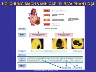 HỘI CHỨNG MẠCH VÀNH CẤP: SLB VÀ PHÂN LOẠI
Braunwald’s Heart diseade. 2015.
 