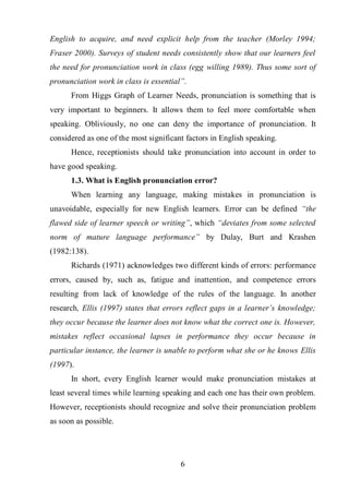 A study on common pronunciation mistakes and recommended solution | PDF