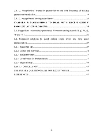 A study on common pronunciation mistakes and recommended solution | PDF