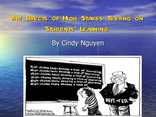 The Effects of High Stakes Testing on Students’ Learning By Cindy Nguyen 