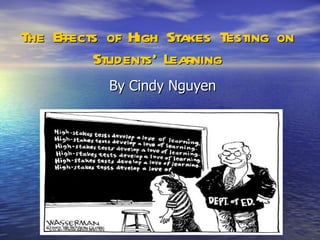The Effects of High Stakes Testing on Students’ Learning By Cindy Nguyen 