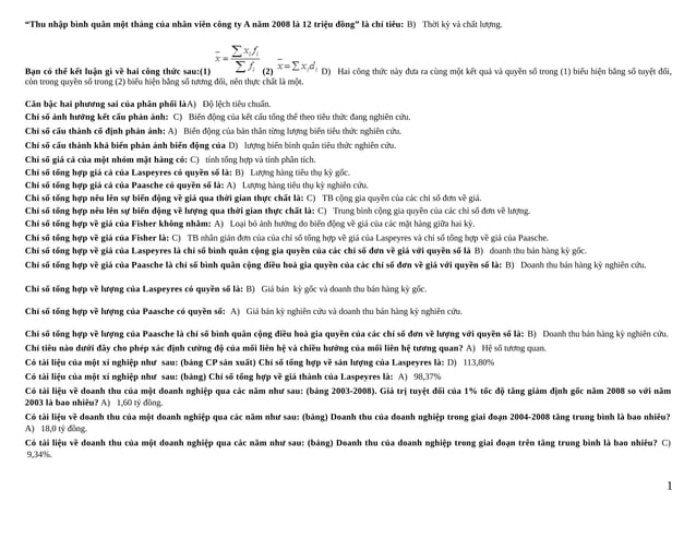 Nguyen ly thong ke | PDF