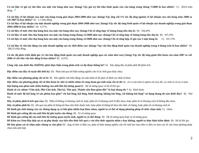 Nguyen ly thong ke | PDF