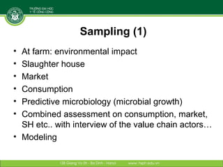 Reducing disease risks and improving food safety in smallholder pig value chains in Vietnam: Risk assessment component