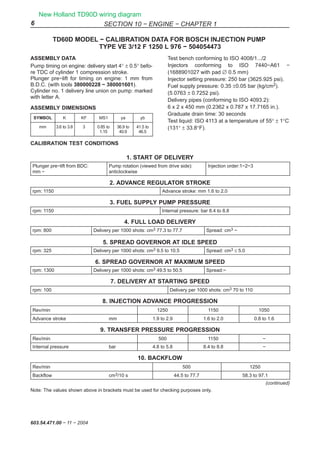 NH TD60D-TD95D Wiring Diagrams & Electrical Fixes | PDF