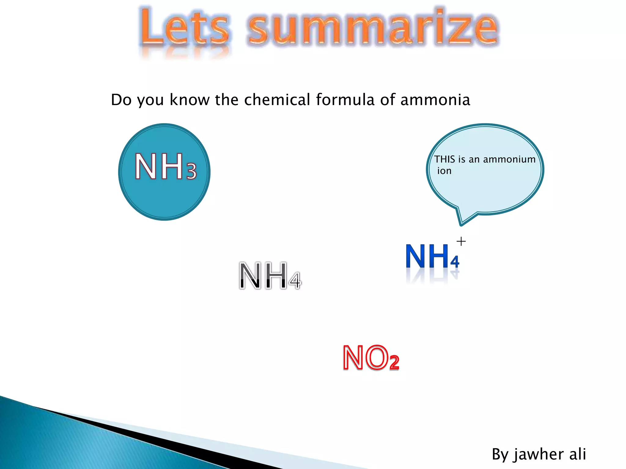 Ammonia NH3 | PPTX, image size:2048x1536