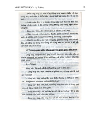 NHAÂN TÖÔÙNG HOÏC – Hy Tröông   10
 