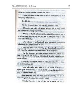 NHAÂN TÖÔÙNG HOÏC – Hy Tröông   11
 