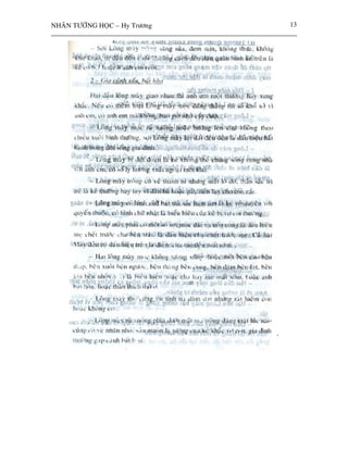 NHAÂN TÖÔÙNG HOÏC – Hy Tröông   13
 