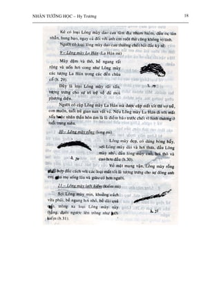 NHAÂN TÖÔÙNG HOÏC – Hy Tröông   18
 