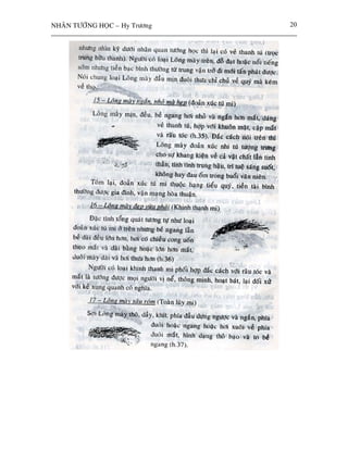 NHAÂN TÖÔÙNG HOÏC – Hy Tröông   20
 