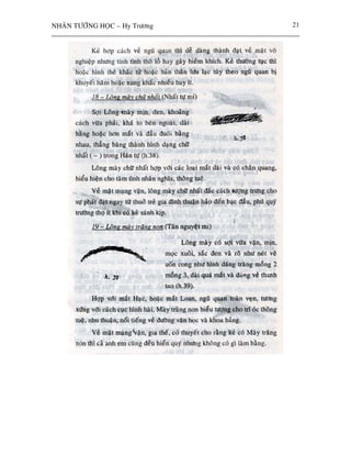 NHAÂN TÖÔÙNG HOÏC – Hy Tröông   21
 