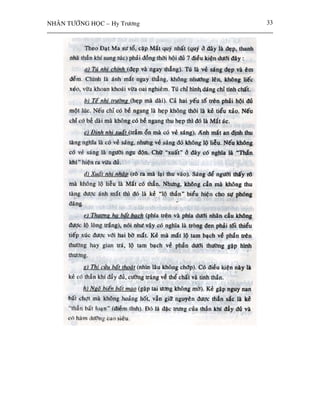 NHAÂN TÖÔÙNG HOÏC – Hy Tröông   33
 