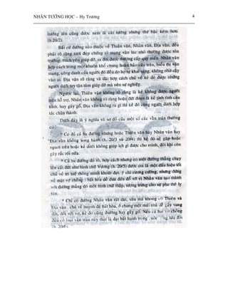 NHAÂN TÖÔÙNG HOÏC – Hy Tröông   4
 