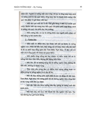 NHAÂN TÖÔÙNG HOÏC – Hy Tröông   40
 