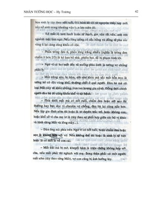 NHAÂN TÖÔÙNG HOÏC – Hy Tröông   42
 