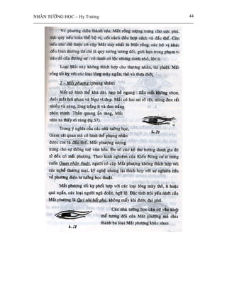 NHAÂN TÖÔÙNG HOÏC – Hy Tröông   44
 