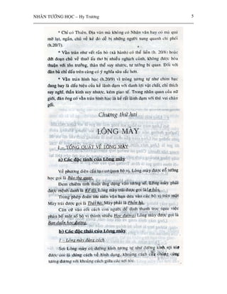 NHAÂN TÖÔÙNG HOÏC – Hy Tröông   5
 