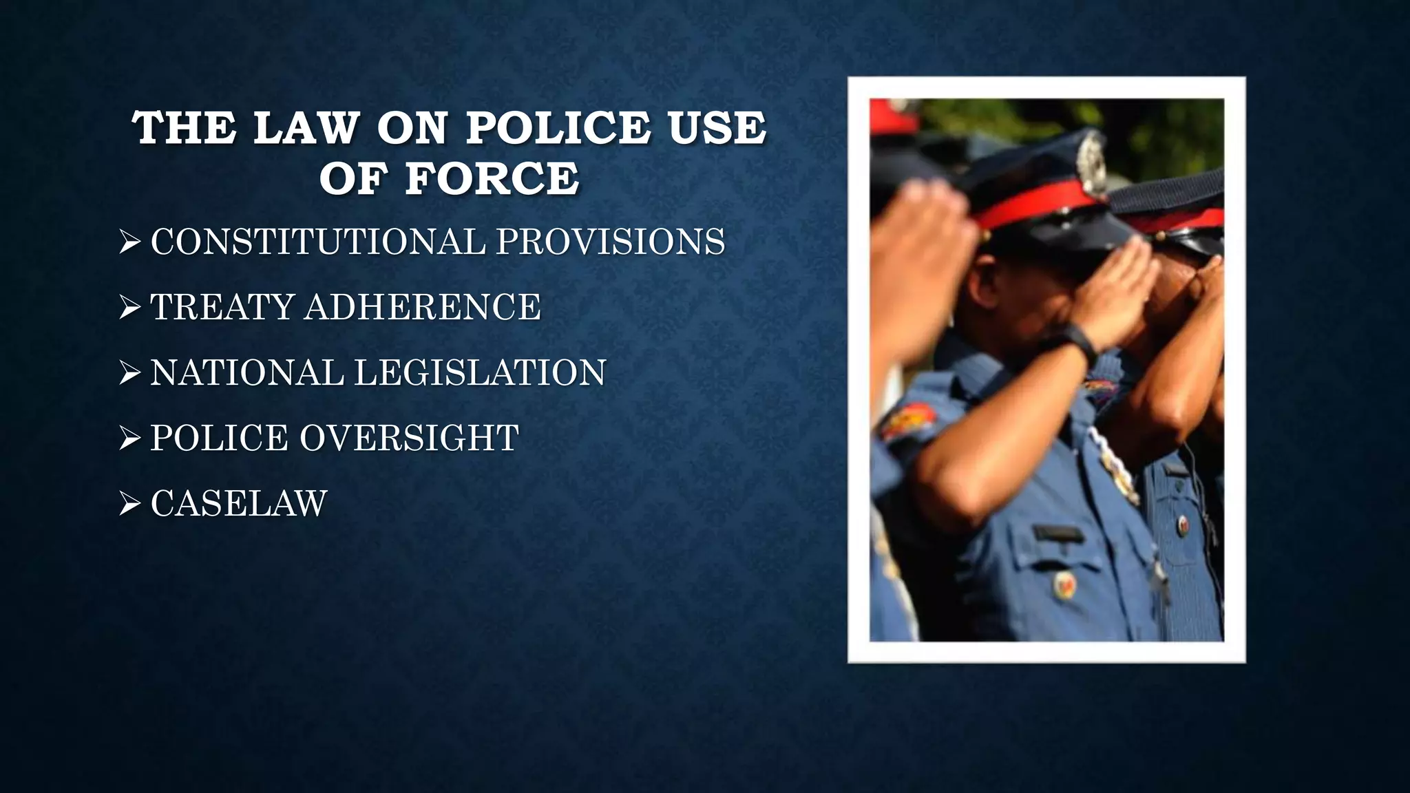 BEING A POLICE OFFICER | PPTX