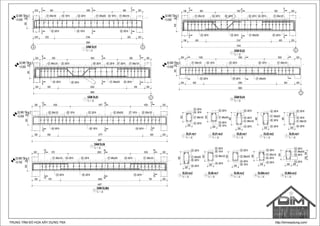 02.MB Tầng 2
+3.000
24
2O0 5O0 2194 500 200
3594
2O0 800 1590 800 200
50300
2
2
3
3
02 2Ø1804 1Ø16 04 1Ø16
03 2Ø18 05 1Ø16 03 2Ø18
01 Ø6a20001 Ø6a150 01 Ø6a150
2
2
01 Ø6a150
03 2Ø18
200
300
04 1Ø16
02 2Ø18
01 Ø6a200
02 2Ø18
05 1Ø16
03 2Ø18
200
300
02.MB Tầng 2
+3.000
2
5
5
6
6
196 600 2147 600 200
3743
50400
04 2Ø18
196 900 1547 900 200
02 2Ø18 04 2Ø18
03 2Ø18 05 2Ø18 03 2Ø18
01 Ø6a120
01 Ø6a200
01 Ø6a120
5
5
06 2Ø16
01 Ø6a120
02 2Ø18
03 2Ø18
200
400
04 2Ø18
01 Ø6a200
02 2Ø18
05 2Ø18
03 2Ø18
200
400
02.MB Tầng 2
+3.000
2
8
8
204 900 1642 900 200
3846
204 600 2242 600 200
50400
04 2Ø18 05 2Ø18
06 2Ø16 03 2Ø18 07 2Ø1802 2Ø1801 Ø6a120 01 Ø6a120
01 Ø6a200 04 2Ø18
9
9
8
8
01 Ø6a120
03 2Ø18
02 2Ø18
04 2Ø18
200
400
01 Ø6a200
03 2Ø18
04 2Ø18
05 2Ø18
200
400
02.MB Tầng 2
+3.000
2
-
-
200 600 2393 600 200
3993
200 1000 1593 1000 200
04 1Ø16
03 2Ø18
01 Ø6a120
-
-
05 2Ø16
02 2Ø18 06 1Ø16 01 Ø6a120
01 Ø6a200
50300
-
-
02.MB Tầng 2
+3.000
13
13
250 600 2777 600 200
50300
250 1000 1977 1000 200
14
14
13
13
4427
05 1Ø16 03 2Ø16
04 2Ø16 06 1Ø16
07 1Ø16
04 2Ø16
02 Ø6a12002 Ø6a20002 Ø6a120
03.MB Tầng 3
+5.700
15
15
04 2Ø16 02 2Ø1601 Ø6a120
200 975 2052 1000 200
50300
250 675 2602 700 200
04 2Ø1601 Ø6a200 01 Ø6a120
16
16
15
15
03 2Ø16 05 2Ø16 03 2Ø16
4427
200
300
02 Ø6a120
05 1Ø16
03 2Ø16
04 2Ø16
200
300
02 Ø6a200
03 2Ø16
06 1Ø16
04 2Ø16
01 Ø6a120
02 2Ø16
03 2Ø16
200
300
04 2Ø16
01 Ø6a200
05 2Ø16
02 2Ø16
03 2Ø16
200200
300
100200
TRUNG TÂM ĐỒ HỌA XÂY DỰNG TNX http://bimxaydung.com/
TL: 1 : 25
DẦM DL01
1
TL: 1 : 25
DL01.mc1
2
TL: 1 : 25
DL01.mc2
3
TL: 1 : 25
DẦM DL02
4
TL: 1 : 25
DL02.mc1
5
TL: 1 : 25
DL02.mc2
6
TL: 1 : 25
DẦM DL03
7
TL: 1 : 25
DL03.mc1
8
TL: 1 : 25
DL03.mc2
9
TL: 1 : 25
DẦM DL04
10
TL: 1 : 25
DẦM DL06
11
TL: 1 : 25
DẦM DL06A
12
TL: 1 : 25
DL06.mc1
13
TL: 1 : 25
DL06.mc2
14
TL: 1 : 25
DL06A.mc1
15
TL: 1 : 25
DL06A.mc2
16
 