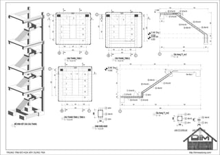 B C
2
2600
2008001300200
2300
1000 600 1000
1
3
5
7 9
11
13
15
17
5
5
11
6
6
DCN
B C
2
2008001300
1000 600 1000
2600
2300
2002350
2550
1
3
5
7 9
11
13
15
17
2
2
33
4
4
DCN
B C
2
2600
1000 600 1000
1
3
5
7
9 11 13
15
17
19
21
5
5
77
6
6
2008001550
2550
DCN
01.MB Tầng 1
+0.000
00.MB Sân
-0.200
2
200 1900 200
2300
1009200300
+1.009
200
136
02 Ø12a120
05 Ø8a150
03 Ø12a120
04 Ø8a150
01 Ø12a120
1000 1300
06 Ø12a120
07 Ø12a150
02.MB Tầng 2
+3.000
2
200 900 1200 1546
3846
50177883177100
1000 1300 1546
Sàn tầng 2
177
50177
11 Ø12a150
11 Ø12a150
08 Ø12a120
09 Ø12a150
12 Ø12a150
04 Ø8a150
05 Ø8a150
10 Ø12a150
13 4Ø12
200
300
3Ø18
3Ø18
Ø6a150
01
03
01
200
200
2Ø14
2Ø14
Ø6a150
100
100
2Ø12
Ø6a150
LANH TÔ TƯỜNG 200 LANH TÔ TƯỜNG 100
01
02
01 01
02
TRUNG TÂM ĐỒ HỌA XÂY DỰNG TNX http://bimxaydung.com/
TL:
MÔ HÌNH KẾT CẤU CẦU THANG
1
TL: 1 : 50_SL:1CK
CẦU THANG_TẦNG 1
2
TL: 1 : 50_SL:1CK
CẦU THANG_TẦNG 2
3
TL: 1 : 50_SL:2CK
CẦU THANG TẦNG 3, TẦNG 4
4
TL: 1 : 25
Cầu thang T1_mc1
5
TL: 1 : 25
Cầu thang T1_mc2
6
TL: 1 : 20_SL:4CK
DẦM CHIẾU NGHỈ
7
 
