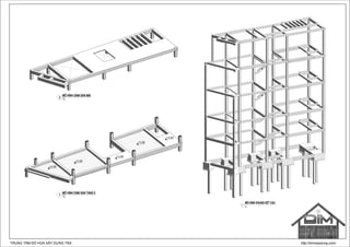 +12.250
+12.250
+12.250
+12.450
+12.450
TRUNG TÂM ĐỒ HỌA XÂY DỰNG TNX http://bimxaydung.com/
TL:
MÔ HÌNH DẦM SÀN TẦNG 5
1
TL:
MÔ HÌNH DẦM SÀN MÁI
2
TL:
MÔ HÌNH KHUNG KẾT CẤU
3
 
