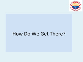How	Do	We	Get	There?	
 