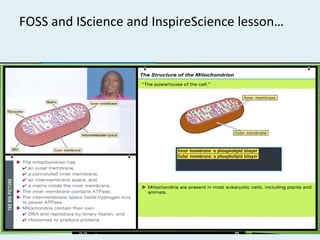 FOSS	and	IScience	and	InspireScience	lesson…	
 