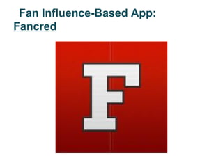 Fan Influence-Based App:
Fancred
 