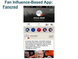 Fan Influence-Based App:
Fancred
 