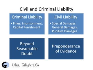 Civil and Criminal Liability 