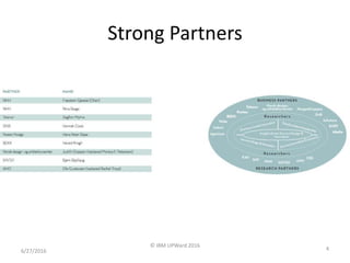 Strong Partners
6/27/2016
© IBM UPWard 2016
4
 