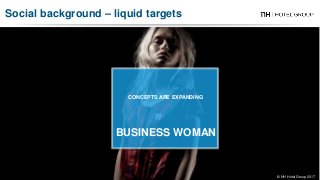 CONCEPTS ARE EXPANDING
BUSINESS WOMAN
© NH Hotel Group 2017
Social background – liquid targets
 
