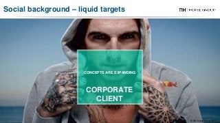 CONCEPTS ARE EXPANDING
CORPORATE
CLIENT
© NH Hotel Group 2017
Social background – liquid targets
 