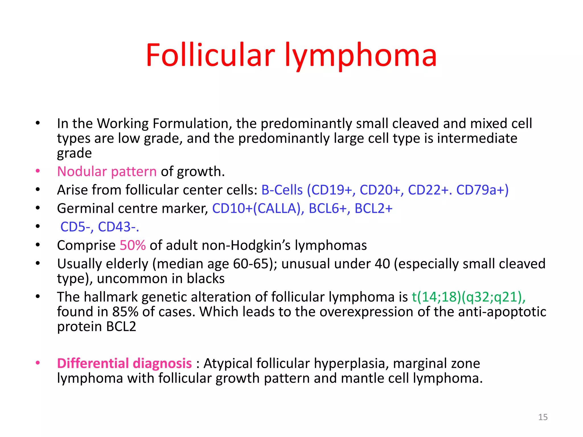 Non hodgkin lymphoma | PPTX