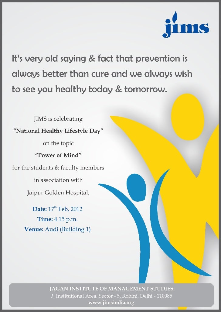 Jims Rohini Is Celebrating National Healthy Lifestyle Day Best Pg