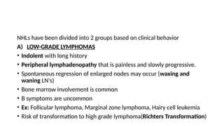 Approach to Non hodgkins lymphoma 1.pptx