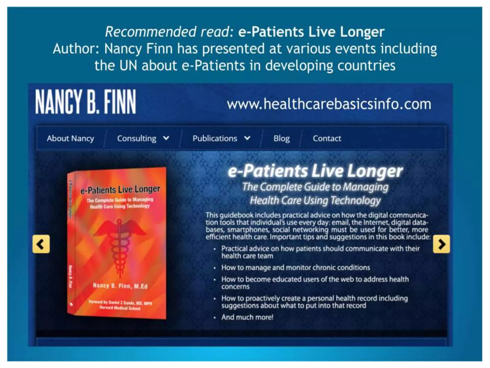 Fundamentals of a 21st Century e-Patient